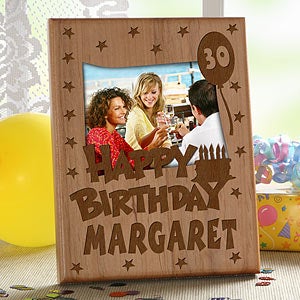 Personalized Birthday Picture Frame - Feature Any Age - 5356