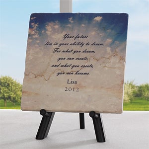 Dream, Create, Become Personalized Marble Plaque - 5377