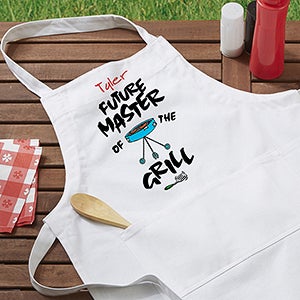 Master of the Grill Personalized Apron & Potholder Set - 5428