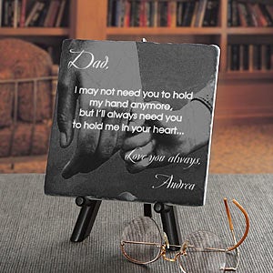 Hold Me In Your Heart Personalized Plaque For Dad - 5430