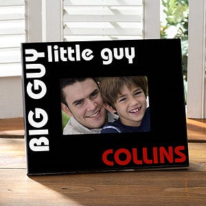 Father & Son Personalized Picture Frame - Big Guy, Little Guy - 5444