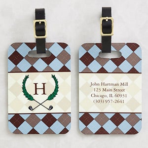 Golf Pro Personalized Golf Bag Address Tag - 5486