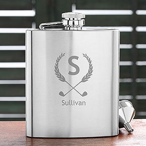 Golf Pro Personalized Golf Pocket Flask - 5493