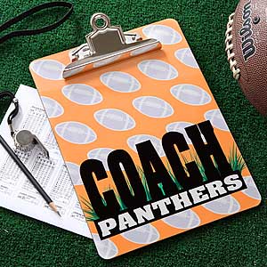 Personalized Football Coach Clipboard - 5548
