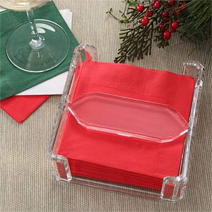 Clear Acrylic Beverage Napkin Holder - 5566