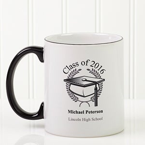 Personalized Coffee Mugs - Graduation Cap Design - 5612