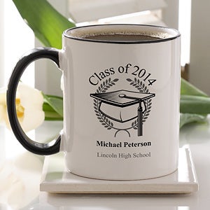 Personalized Coffee Mugs - Graduation Cap Design - 5612