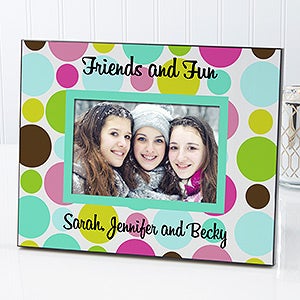 Personalized Polka Dot Picture Frame - 5644