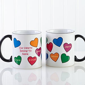 Personalized Ceramic Coffee Mug - Our Hearts Belong To You - 5837