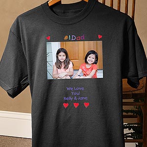 Loving Him Personalized Photo Apparel for Fathers & Grandfathers - 5844