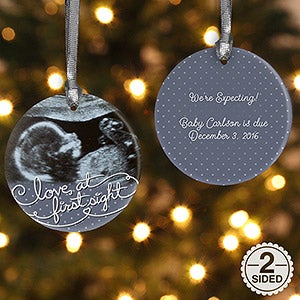 baby sonogram photo personalized christmas ornament 2 baby sonogram photo personalized christmas ornament 2