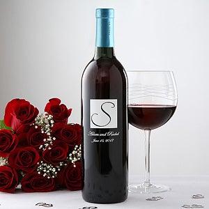 personalized wedding wine