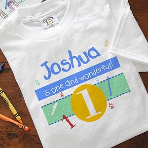 Personalized Kids Birthday Clothing - What's Your Number - 5918