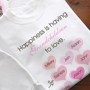 Happiness Personalized Womens Clothing For Mothers & Grandmothers - 5920