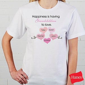 Happiness Personalized Womens Clothing For Mothers & Grandmothers - 5920