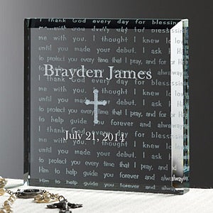 Walk With Jesus Personalized Baptism Gift Keepsake  - 6115