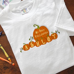 My First Halloween Personalized Pumpkin Baby Clothes - 6135
