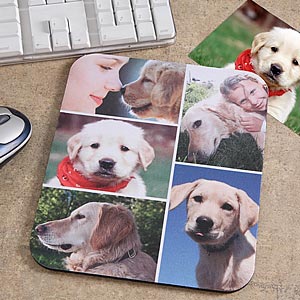 Pet Photo Montage Personalized Computer Mouse Pad - 6136