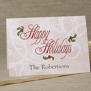 Tis the Season Personalized Christmas Cards - 6161