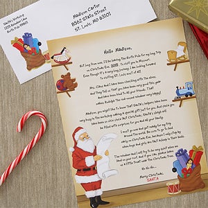 Personalized LETTER FROM SANTA Claus - Santas Workshop - 6232