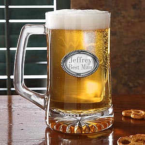 Engraved Medallion Personalized Beer Stein - 6277