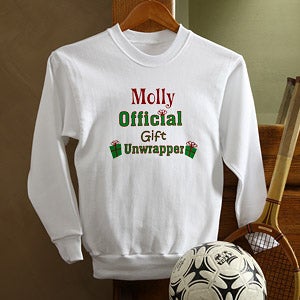 Personalized Christmas Gift Unwrapper Clothing for Kids - 6409