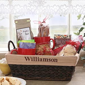 Personalized Lined Wicker Baskets - 6456