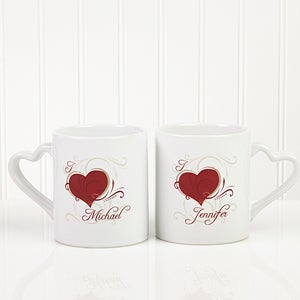 Heart to Heart Personalized Mug Set