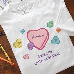 Candy Hearts Personalized Valentine's Day Clothes - 6527