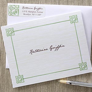 Celtic Knot Personalized Note Cards - 6585
