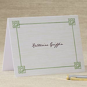 Celtic Knot Personalized Note Cards - 6585