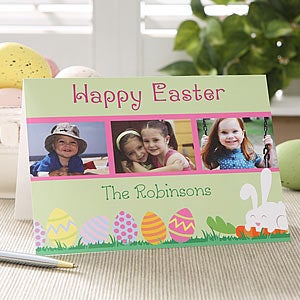 Personalized Happy Easter Photo Easter Card - 6591