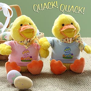 Personalized Stuffed Animals - Easter Duck - 6614