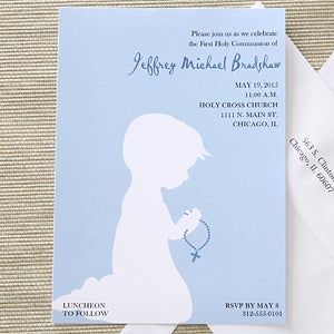 Blessed Occasion Personalized First Communion Invitations - 6658