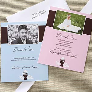 Bless This Child Photo First Communion Thank You Cards - 6669