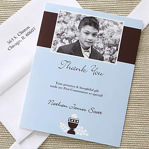 Bless This Child Photo First Communion Thank You Cards - 6669