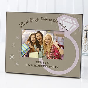 Personalized Bachelorette Party Picture Frame - Last Fling - 6727