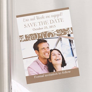 Engagement Photo Save The Date Wedding Cards & Magnets - 6751