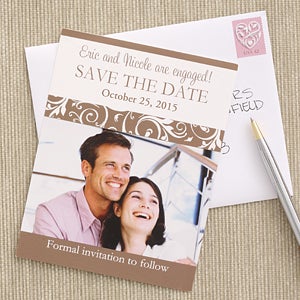 Engagement Photo Save The Date Wedding Cards & Magnets - 6751