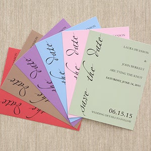 Custom Personalized Save The Date Cards & Magnets - 6755