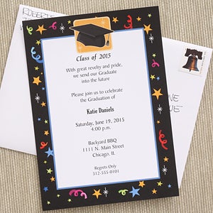 Printed Graduation Party Invitations - Let's Celebrate - 6770
