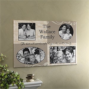 Photo Collage Personalized Canvas Artwork - 4 Pictures - 6793