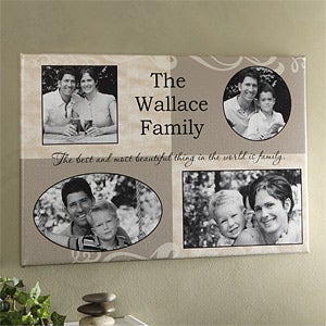 Photo Collage Personalized Canvas Artwork - 4 Pictures - 6793