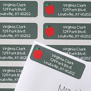 Chalkboard Teacher Custom Return Address Labels - 6927