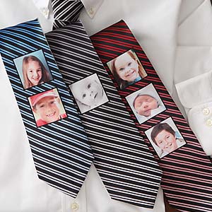 Photo Personalized Striped Ties for Men - 7010
