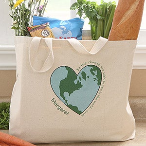 Personalized Reusable Shopping Bags - Go Green - 7069