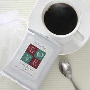 Personalized Wedding Favors - Holiday Love Coffee - 7084