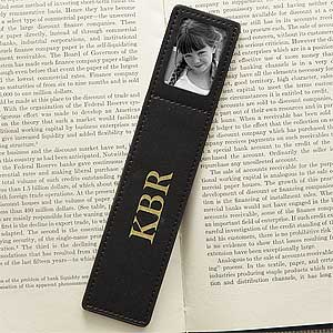 Personalized Leather Photo Bookmarks - 7126