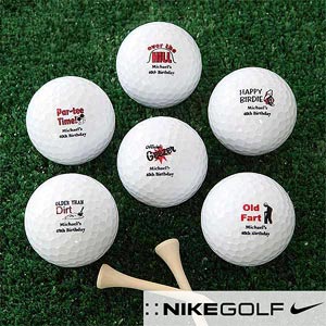 Personalized Birthday Golf Balls - Over the Hill - 7137