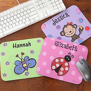 Kids Designs Personalized Mouse Pads for Girls - 7154